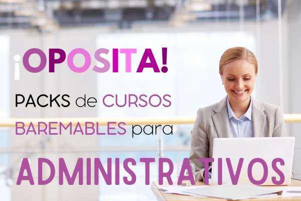 Los Pack de cursos baremables online de administrativo